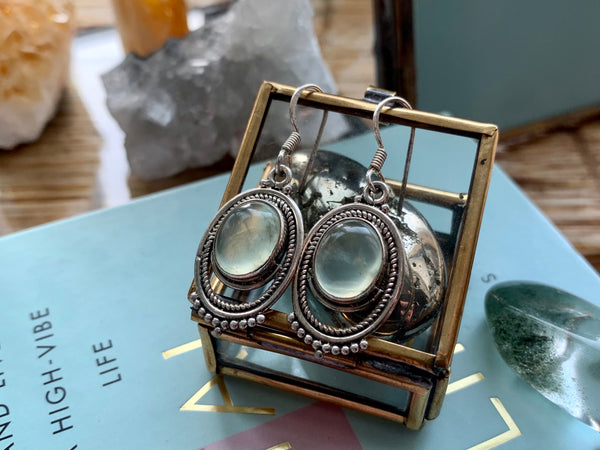 Prehnite Odessa Earrings - Jewels & Gems