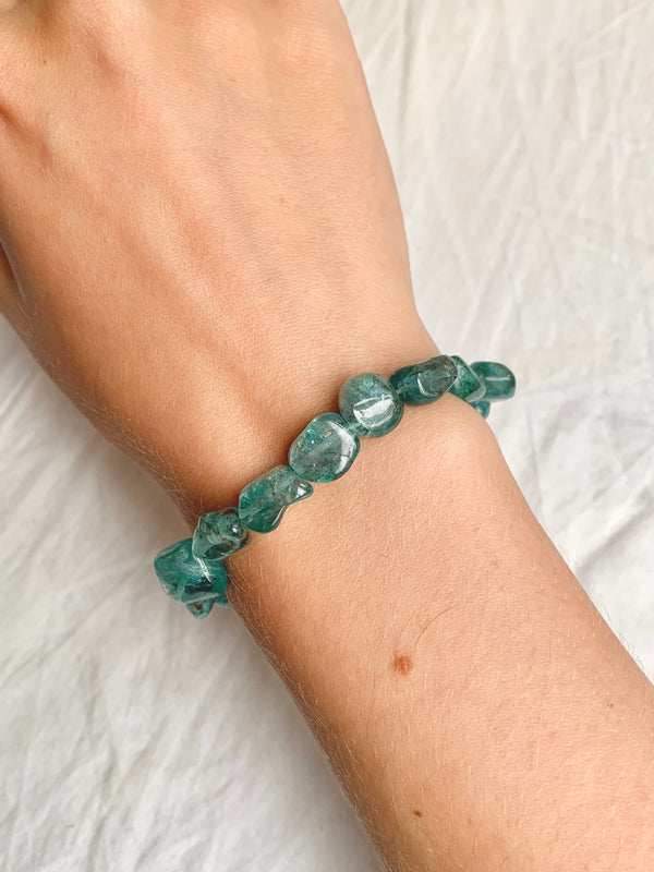 Blue + Green Fluorite Bracelet - Jewels & Gems