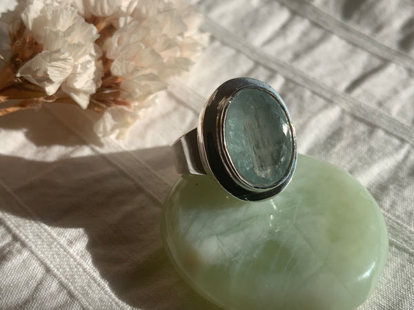 Aquamarine Ansley Ring - Oval - Jewels & Gems
