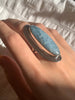 Aquamarine Dinah Ring - XLong Oval (US 7.5) - Jewels & Gems