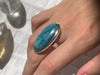 Blue Apatite Naevia Ring - XLong Oval (US 7.5) - Jewels & Gems