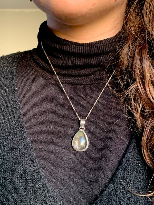 Rutilated Quartz Naevia Pendant - Small Teardrop - Jewels & Gems