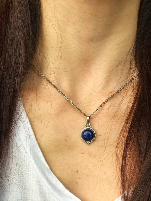 Lapis Lazuli Ari Dot Pendant - Jewels & Gems