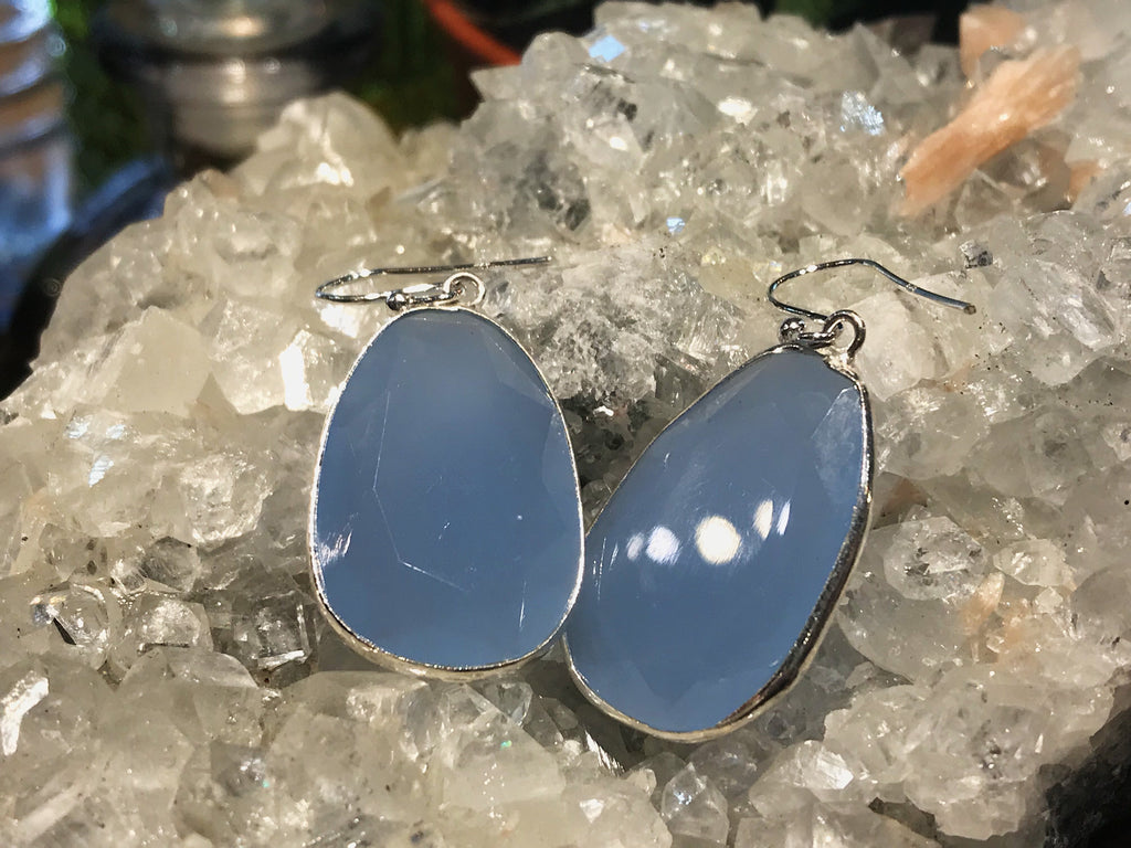 Blue Chalcedony Adora Earrings - Jewels & Gems