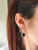 Onyx Cassia Dot Earrings - Oval - Jewels & Gems
