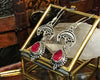Semi-precious Ruby Luna Earrings - Jewels & Gems