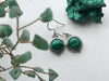 Malachite Ari Dot Earrings - Jewels & Gems