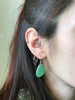 Chalcedony Adora Medium Earrings Green & Blue - Jewels & Gems