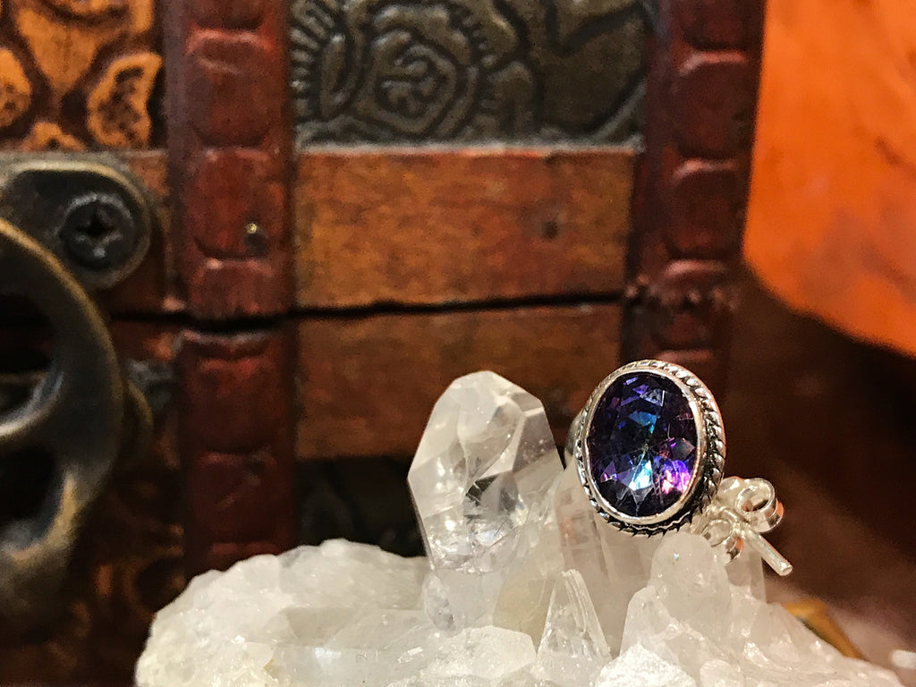 Mystic Topaz Cassia Studs - Oval - Jewels & Gems