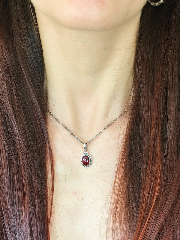 Garnet Mini Gala Pendant - Jewels & Gems