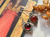 Garnet Cassia Dot Earrings - Jewels & Gems