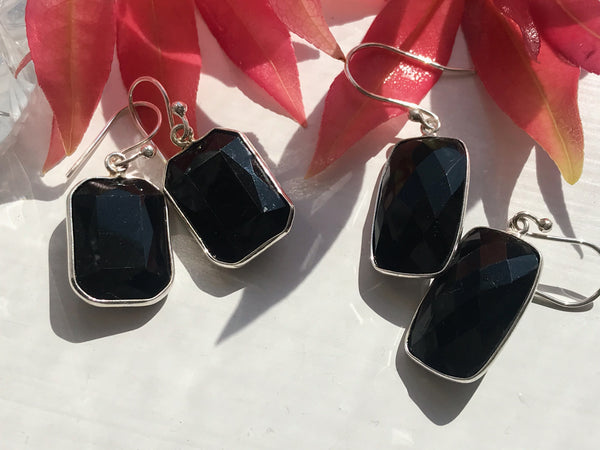 Onyx Adora Earrings Rectangular & Square - Jewels & Gems