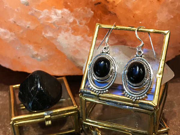 Onyx Odessa Earrings - Jewels & Gems