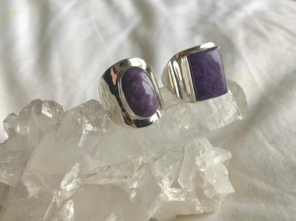 Charoite Medea Ring - Jewels & Gems