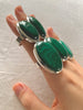 Malachite Naevia Ring - Large Oval - Jewels & Gems