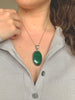 Malachite Naevia Pendant - Large Oval - Jewels & Gems