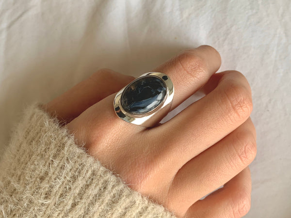 Pietersite Medea Ring - Medium Oval - Jewels & Gems