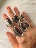 Mexican Fire Agate Medea Rings - Mixed Freeform - Jewels & Gems