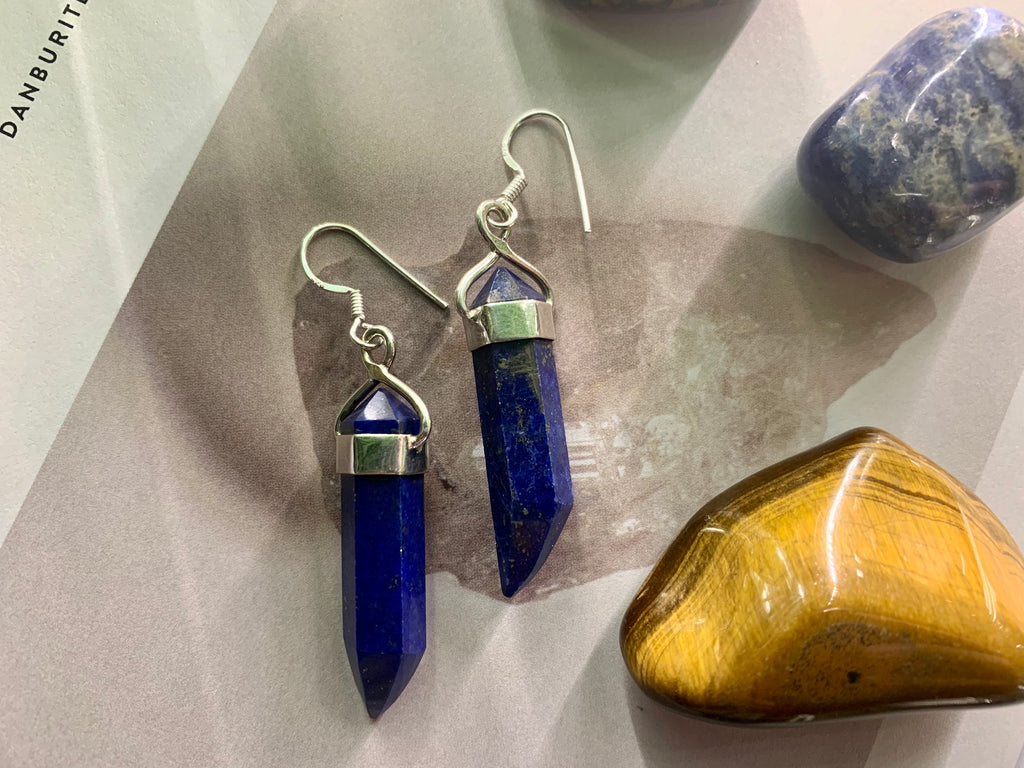 Lapis Lazuli Alena Earrings - Large - Jewels & Gems