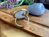 Blue Lace Agate Adjustable Ring - Round - Jewels & Gems