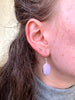 Light Pink Phosphosiderite Ariel Earrings - Oval - Jewels & Gems