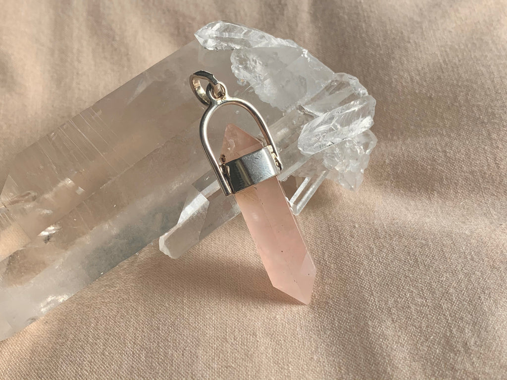 Rose Quartz Alena Pendant - Jewels & Gems