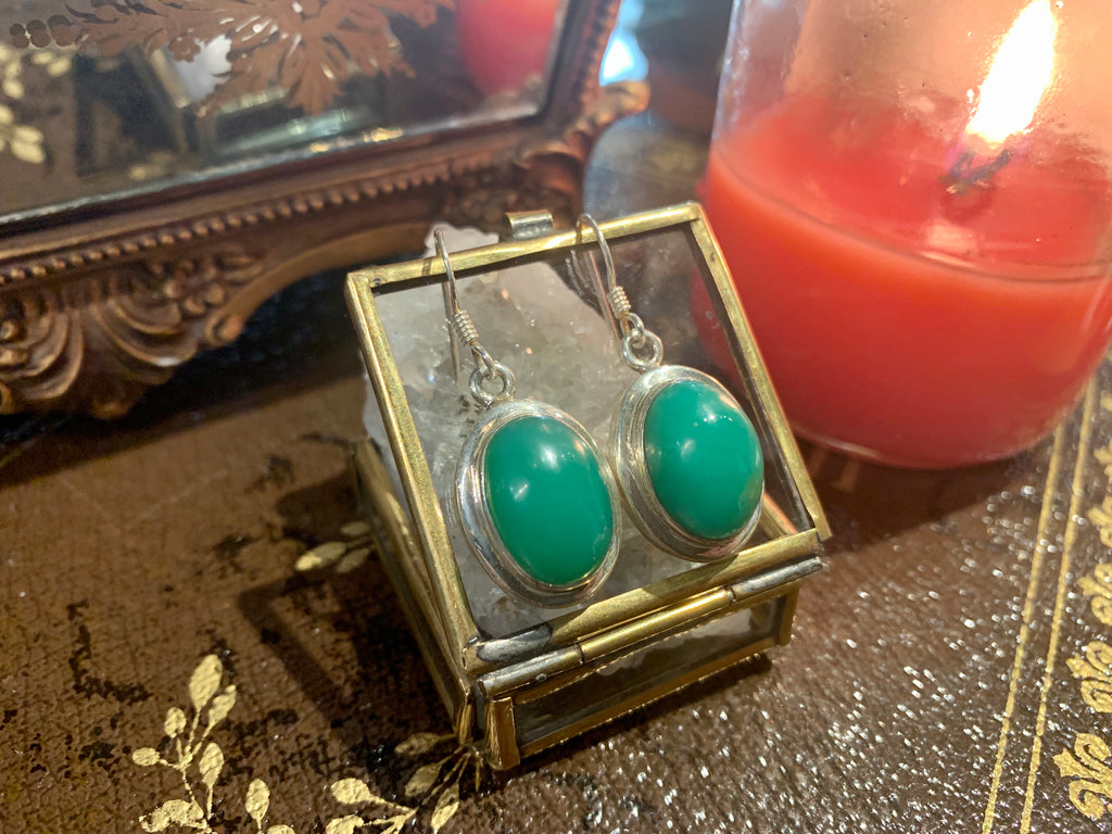 Chrysoprase Ari Earrings - Jewels & Gems