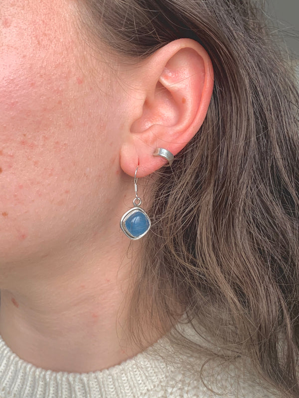 Blue Chalcedony Brea Earrings - Lozenge - Jewels & Gems