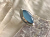 Blue Chalcedony Medea Ring - Large Marquise (US 7.5) - Jewels & Gems