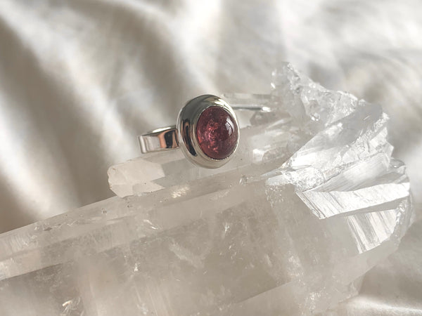 Pink Tourmaline Ansley Ring - Small Oval - Jewels & Gems