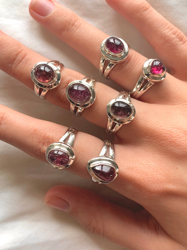 Pink Tourmaline Ansley Rings - Mixed Small - Jewels & Gems