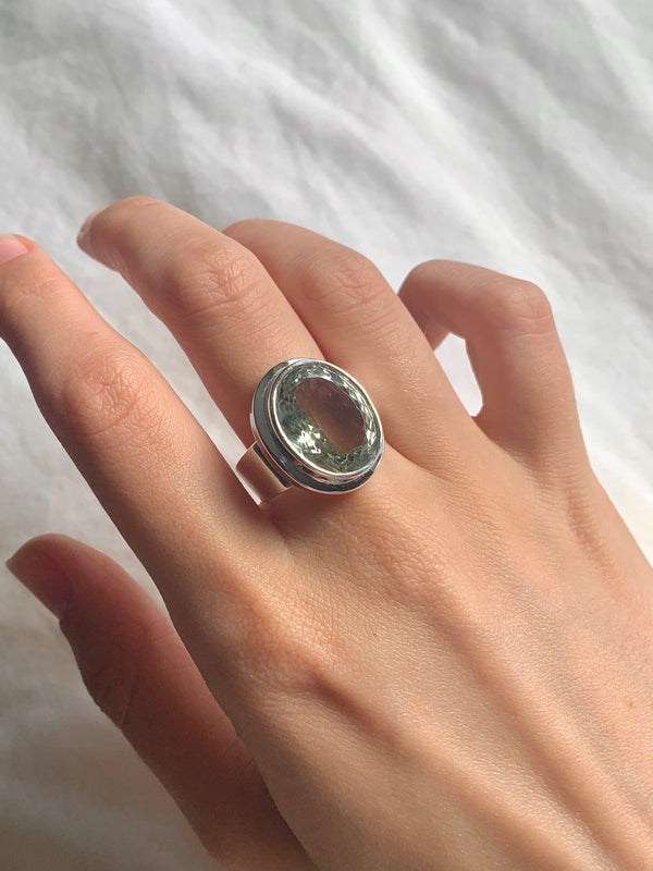 Green Amethyst Ansley Ring (US 9) - Jewels & Gems