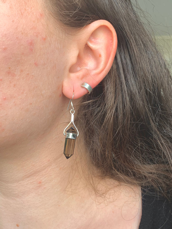 Smoky Quartz Alena Earrings - Small - Jewels & Gems