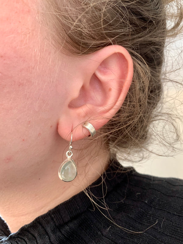 Prehnite Oval Ari Drop Earrings - Jewels & Gems