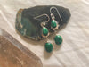 Malachite Ari Earrings - Double Drop - Jewels & Gems