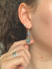 Labradorite Luleia Earrings - Double Drop - Jewels & Gems
