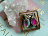 Rainbow Topaz Oval Akoni Earrings - Jewels & Gems