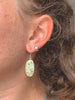 Lemon Chrysoprase Akoni Earrings - Oval A - Jewels & Gems