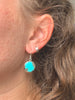 Arizona Turquoise Naevia Earrings - Round - Jewels & Gems