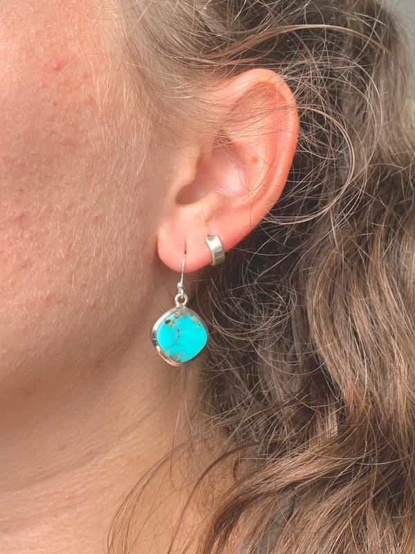 Arizona Turquoise Naevia Earrings - Lozenge - Jewels & Gems