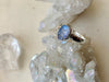 Raw Moonstone Akoni Ring - Small Oval - Jewels & Gems