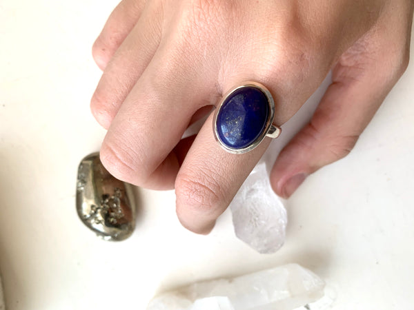 Lapis Lazuli Ariel Ring - Jewels & Gems