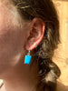 Deep Blue Turquoise Akoni Earrings - Square - Jewels & Gems