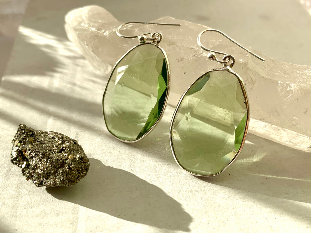 Light Green Quartz Adora Earrings - Jewels & Gems