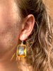 Golden Yellow Quartz Adora Earrings - Jewels & Gems