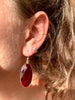 Red Quartz Adora Earrings - Long Oval - Jewels & Gems