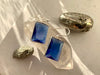 Royal Blue Quartz Adora Earrings - Square - Jewels & Gems