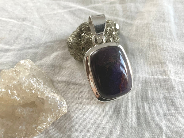 Sugilite Ansley Pendant - Small Square - Jewels & Gems