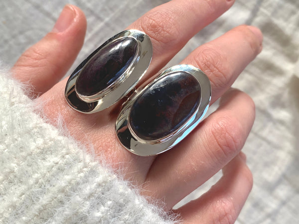 Sugilite Medea Ring - Long Oval - Jewels & Gems