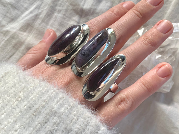 Sugilite Medea Ring - Long Freeform - Jewels & Gems